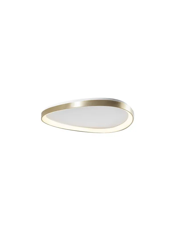 Reso Gratuito Rossini Lotus LOU004OS plafoniera led 3k oro satinato 36w dimmerabile