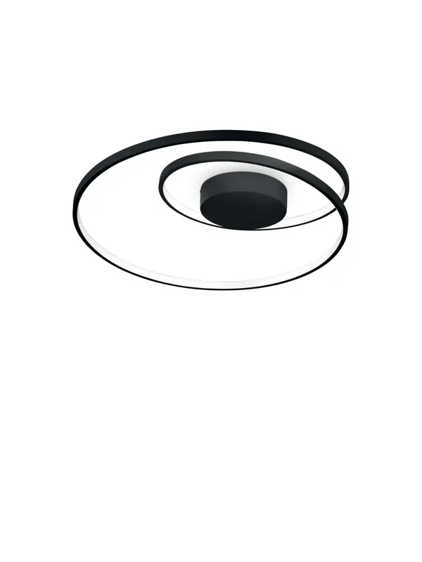 Plafoniera a led design moderno nero per cucina soggiorno DL1619 Acquista Ora