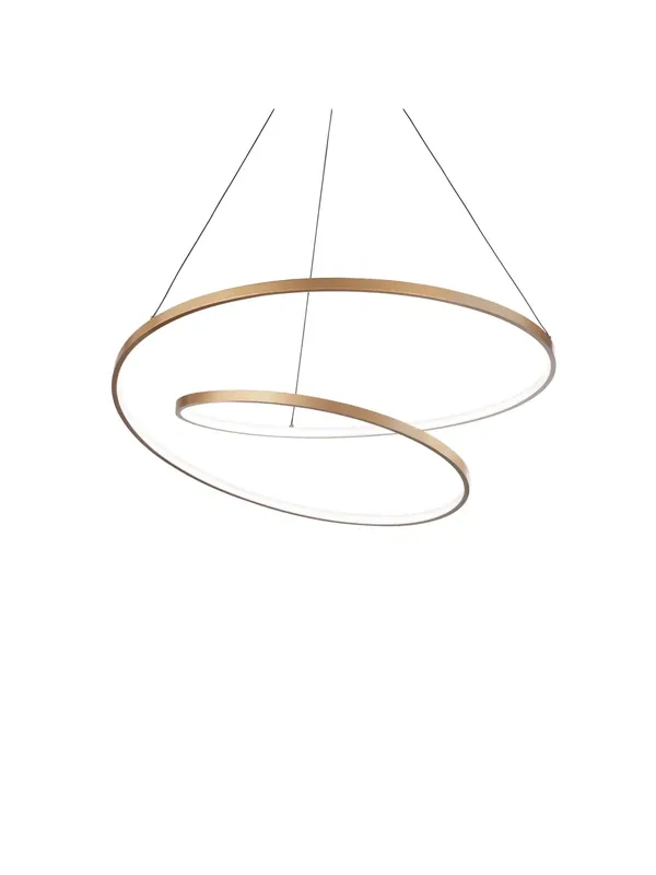 Novità Lampadario a led design moderno oro per cucina soggiorno DL1617