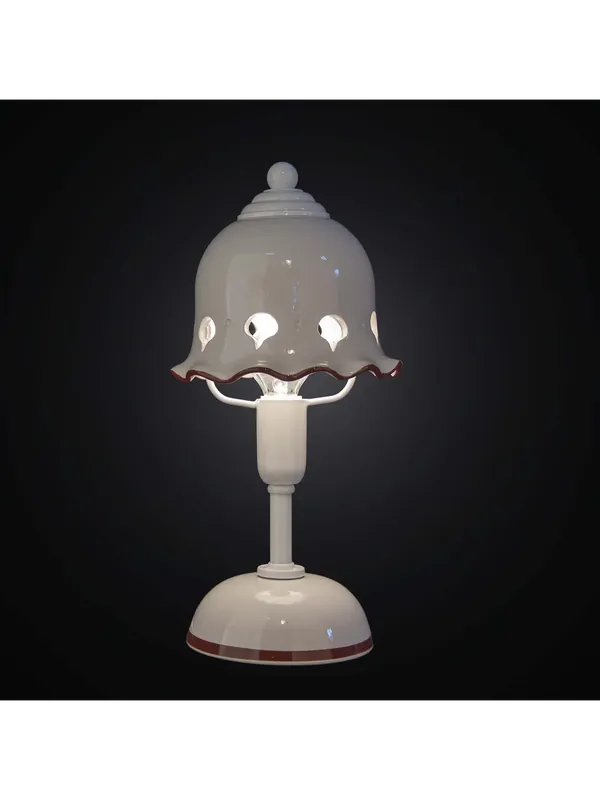 Promozione Lumetto classico in ferro battuto e ceramica a 1 luce BGA 2605-lp