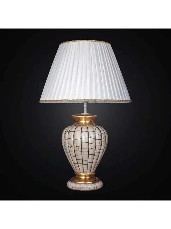 Lume grande classico in ceramica foglia oro a 1 luci BGA 2470-lg Vendita Finale