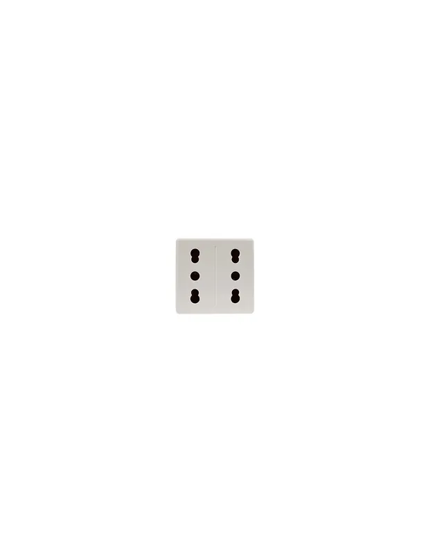 Presa bivalente doppia 16a+t 20291 gewiss Di Tendenza