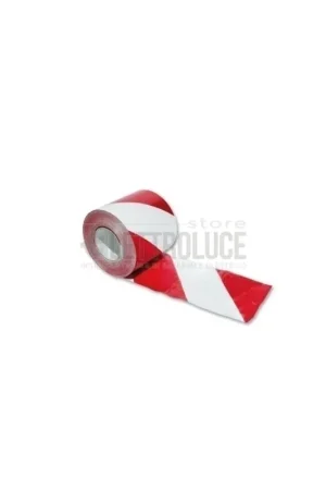 Prezzo Basso ocmei nastro segnaletico bianco rosso h 100mm rotolo da 200m NAS/BR100