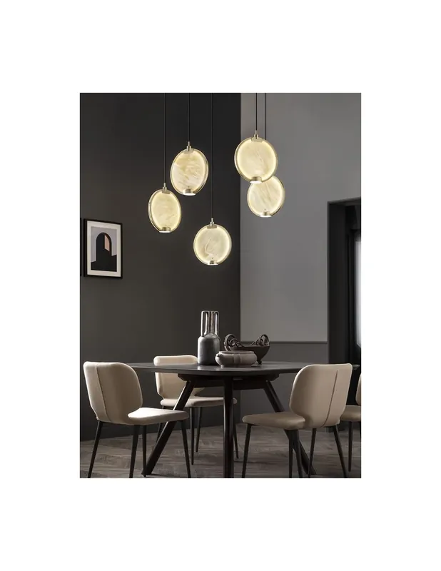 Ultima Occasione MASIERO Horo S5 sospensione moderna 5 luci led
