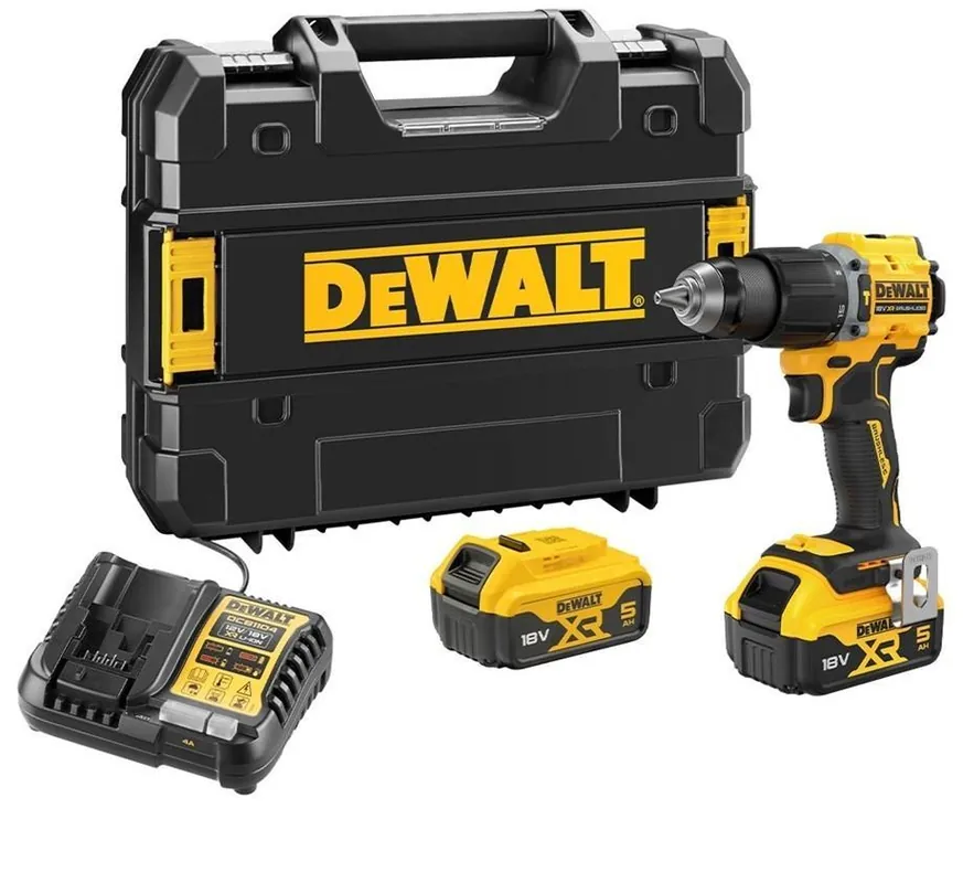 Prezzo Basso Trapano avvitatore Dewalt con 2 batterie 18V 5Ah - DCD799P2T-QW