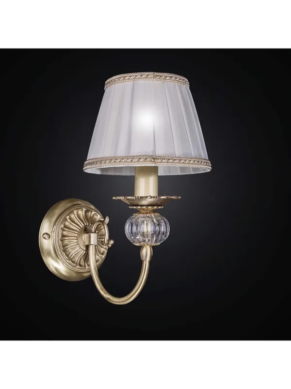 Applique classico in ottone e cristallo a 1 luce BGA 2374-a1 Ultimissimo Modello