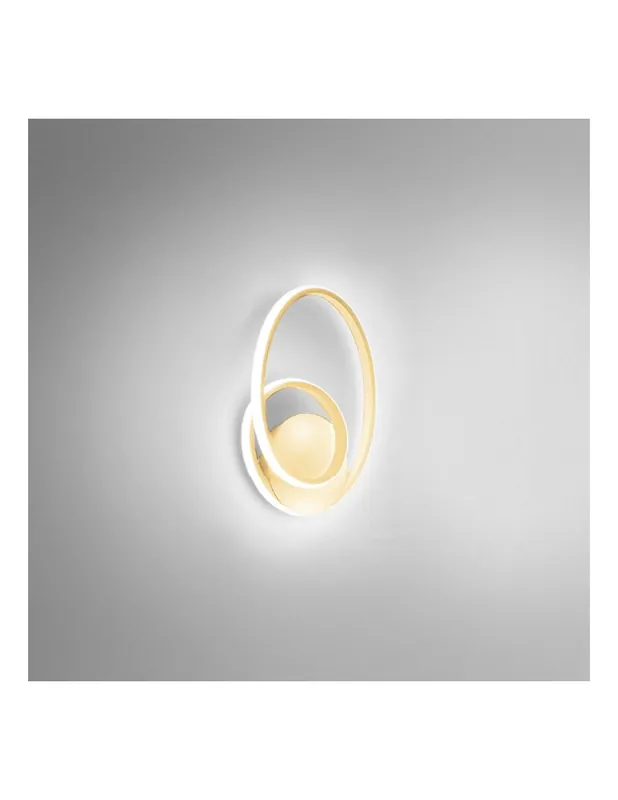 Economico Gea Luce Diva a applique led oro spazzolato