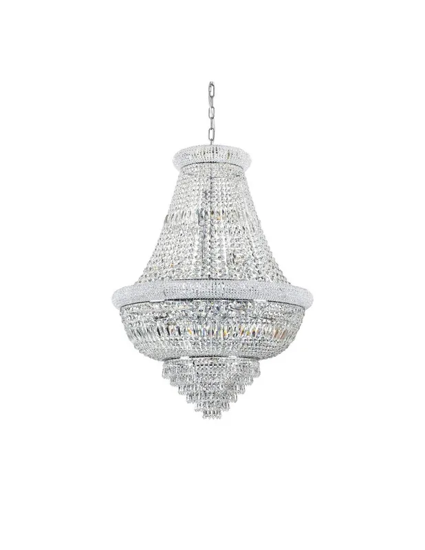 Prezzo Ridotto Ideal Lux Dubai SP24 lampadario classico in cristallo E14 40W