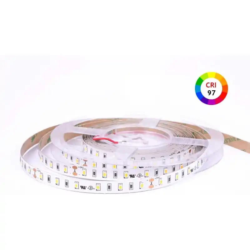 striscia led serie h c 72w luce naturale cri 97 full spectrum 24v 72w 14,4w/mt ip20 pcb 10mm bobina da 300 smd 2835 3023 Prezzo Scontato