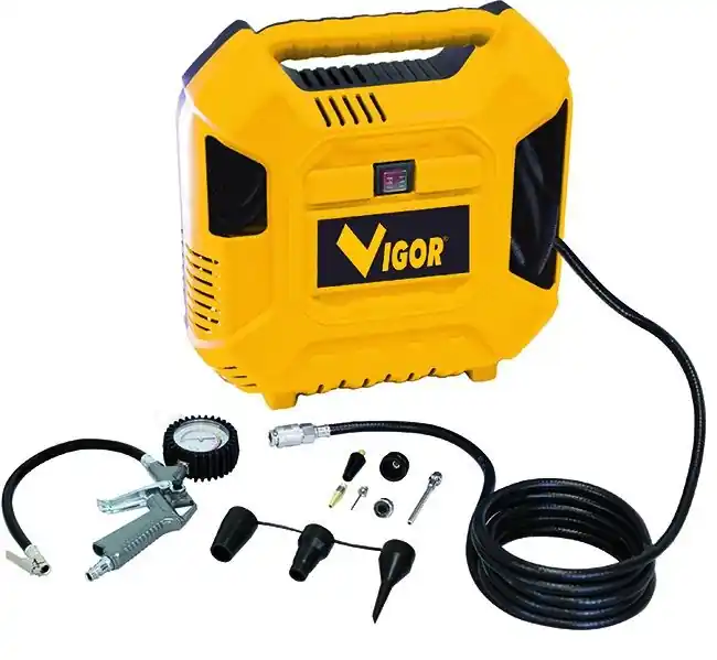 Prezzo Di Fabbrica Compressore aria portatile Vigor 220V VCA-Zero kit 1,5HP con trasmissione diretta oil-free