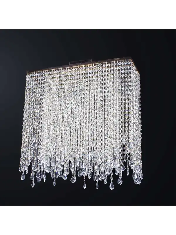 Plafoniera classica cascata di cristallo design swarovsky 5 luci BGA 3190 Prezzo Basso