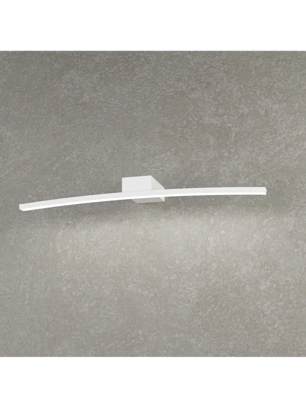 Più Venduto Applique da parete a led moderno curvo bianco per bagno 6w tpl 0146