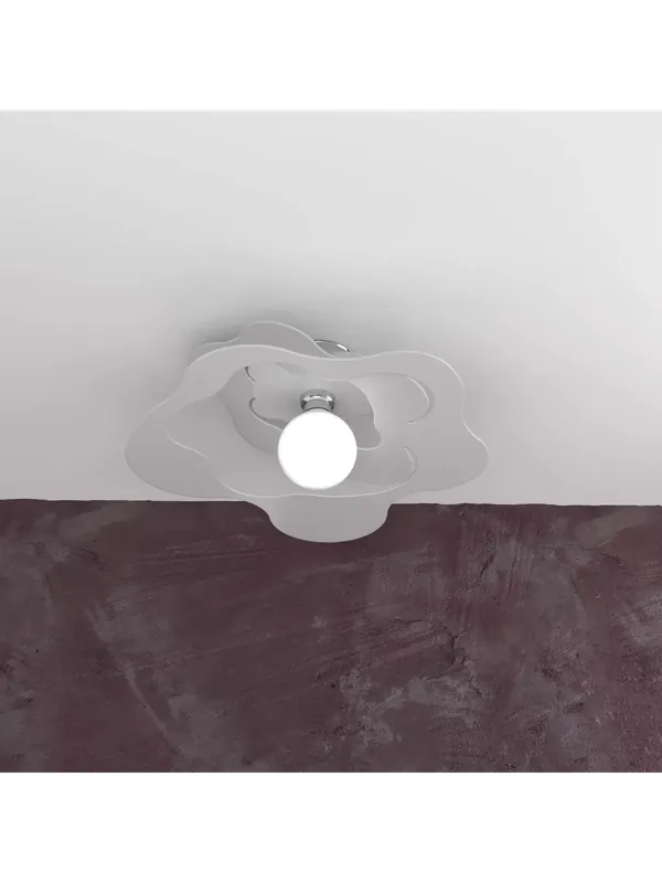 Reso Gratuito Plafoniera moderna grigia per cucina stanzetta 1 luce tpl 0137