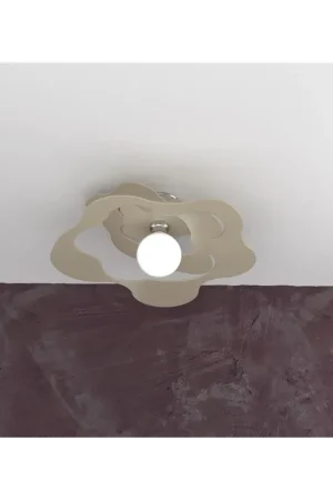 Acquista Ora Plafoniera moderna tortora per cucina stanzetta 1 luce tpl 0136