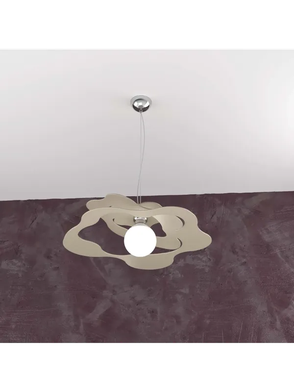 Prezzo Conveniente Lampadario moderno tortora per cucina stanzetta 1 luce tpl 0135