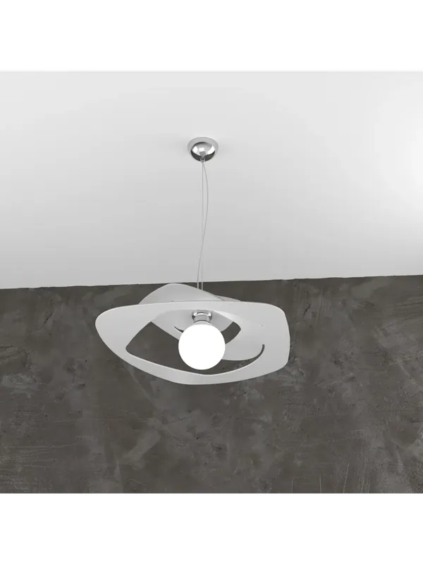 Lampadario a sospensione moderno grigio per cucina 1 luce tpl 0133 Offerta Del Giorno