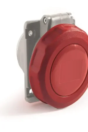 Presa industriale da incasso Rosi Materiale Elettrico 4P 32A 400V rosso - 1001366 Saldi