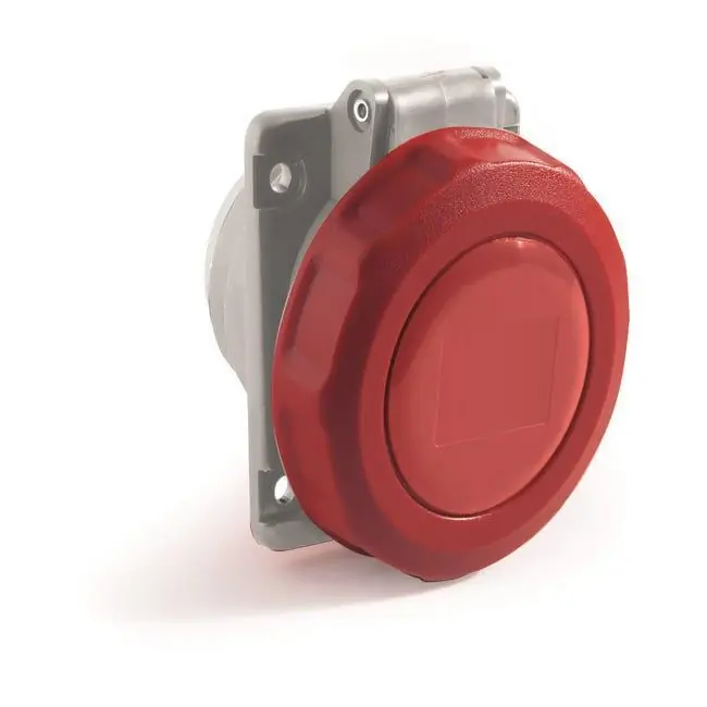 Presa industriale da incasso Rosi Materiale Elettrico 4P 32A 400V rosso - 1001366 Saldi