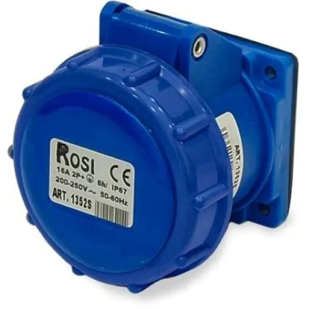 Prezzo Ridotto Presa industriale da incasso Rosi Materiale Elettrico 3P 32A 230V blu - 1001361