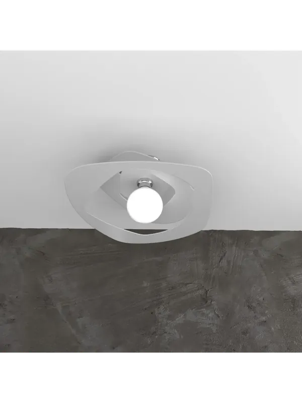 Ultimissimo Modello Plafoniera moderna laser grigio per soggiorno cucina 1 luce tpl 0130