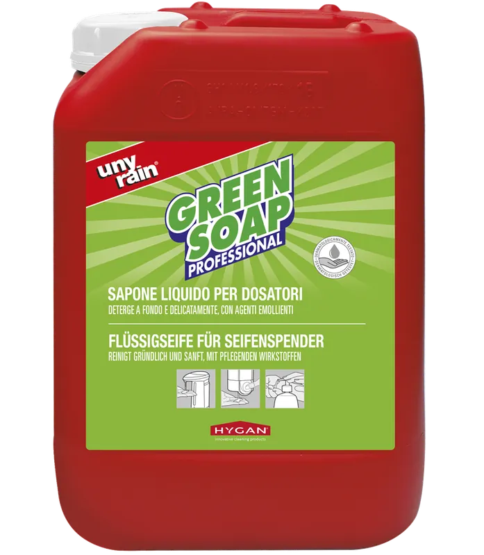 Prezzo Di Fabbrica Sapone liquido per dosatori Green Soap 5lt delicato e protettivo per la pelle