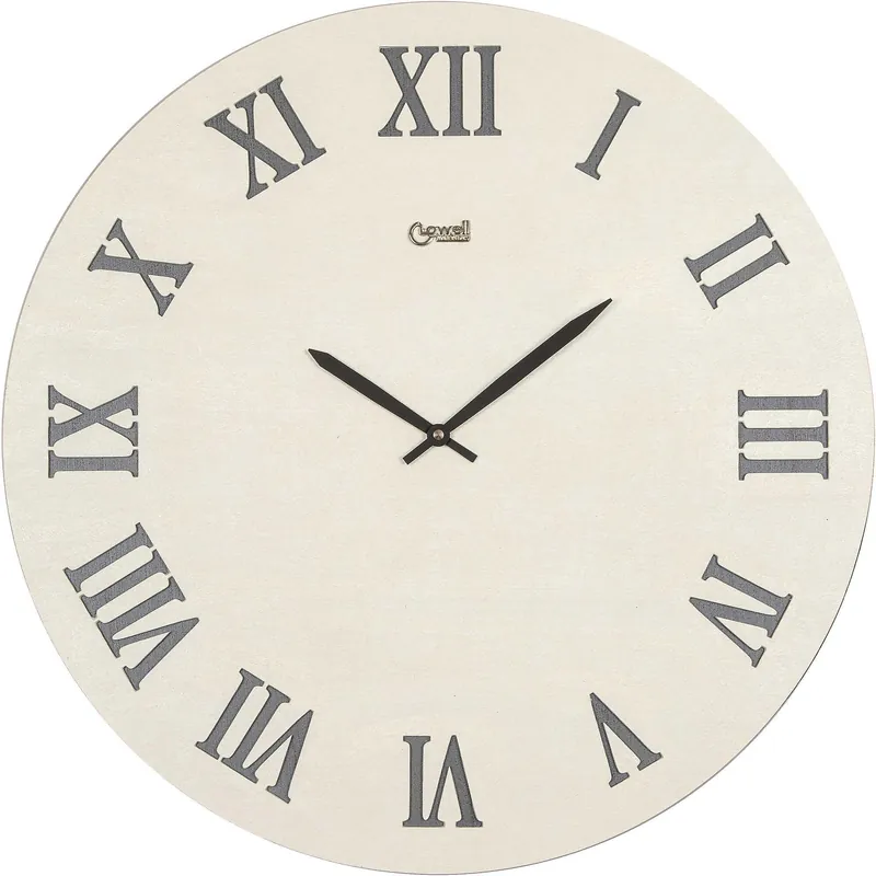 Popolare Orologio da parete Lowell diametro 50cm bianco antracite - 11530
