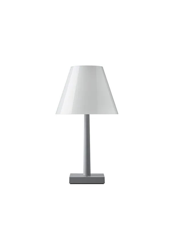 Rotaliana DinaT1 lampada da tavolo in alluminio satinato Reso Gratuito