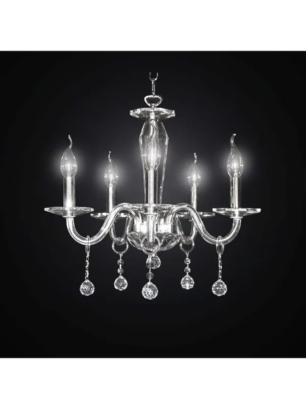 Lampadario in cristallo contemporaneo design swarovsky 5 luci BGA 2226 Prezzo Basso