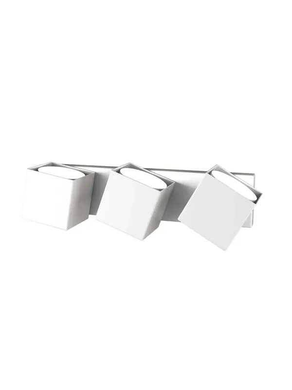Super Prezzo Applique da parete moderno bianco orientabile per corridoio 3 luci tpl 0122