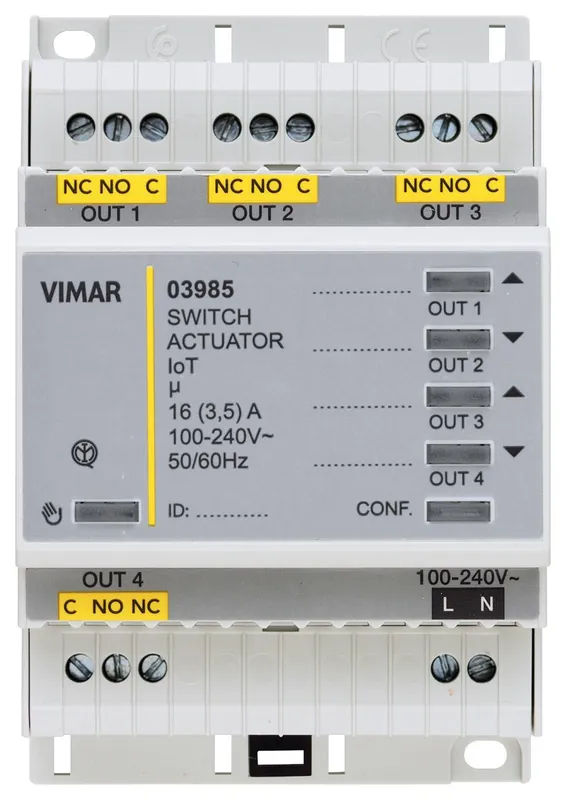 Occasione Imperdibile Attuatore IoT 4 uscite relè 4 moduli DIN Vimar - 03985