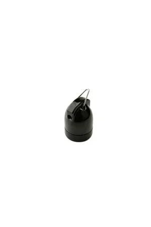 Portalampada ceramica NERO e27 edison mm50 intemperie illuminazione Solo Oggi