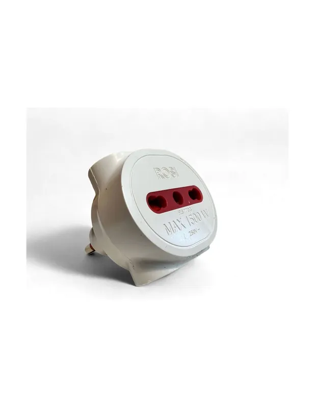 Prezzo Ridotto Tripla spina 16a+T adattatore bivalente BIANCO RS7703B