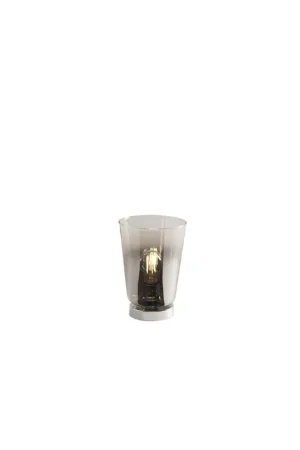 Affare Lampada da tavolo moderna per soggiorno a 1 luce vetro cromo tpl 0102