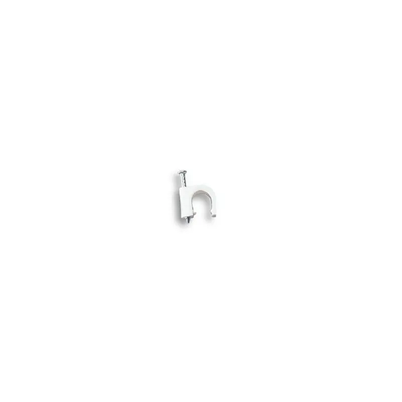 faeg 25507 graffette in plastica tonde con chiodo bianche diametro 7mm pezzi 50 fg 25507 Sconto