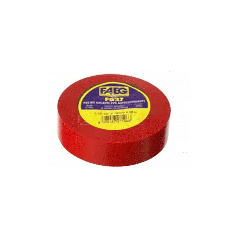 Non Perdere faeg 27193 nastro isolante pvc metri 25 x 19mm rosso fg 27193