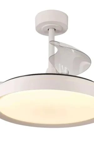 Novità Ventilatore LED da soffitto 50W bianco GLOBAL 8826 modern design
