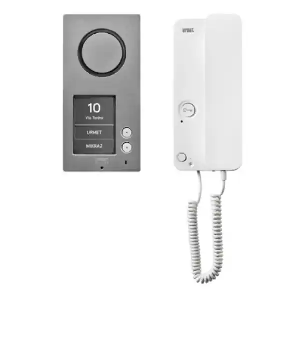 Economico Kit audio bifamiliare 2 fili protetto IP65 Urmet 1183/632 sistema 2Voice