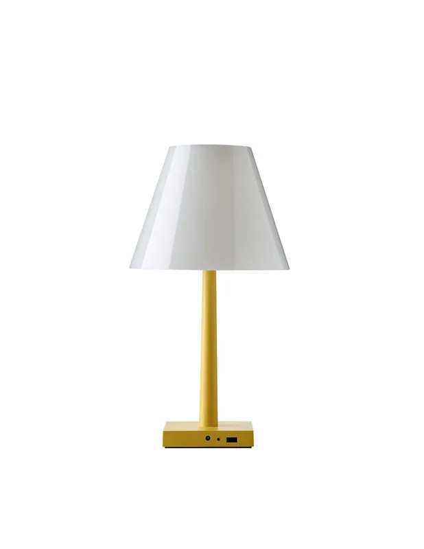 Spedizione Espresso Rotaliana Dina+ lampada da ufficio gialla senza fili ricaricabile USB