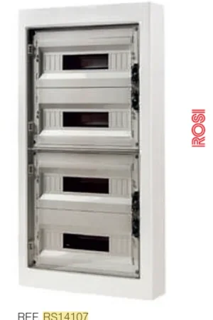 Centralino parete 72 moduli IP40 ROSI RS14107 trasparente fumé Pagamento Sicuro