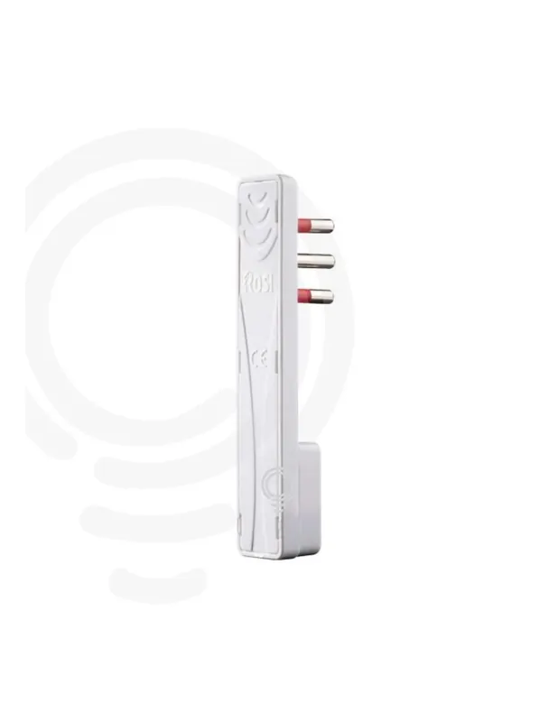 Spina ultra-piatta bianca a standard italiano 90° 10A - 2P+T 250V Affare