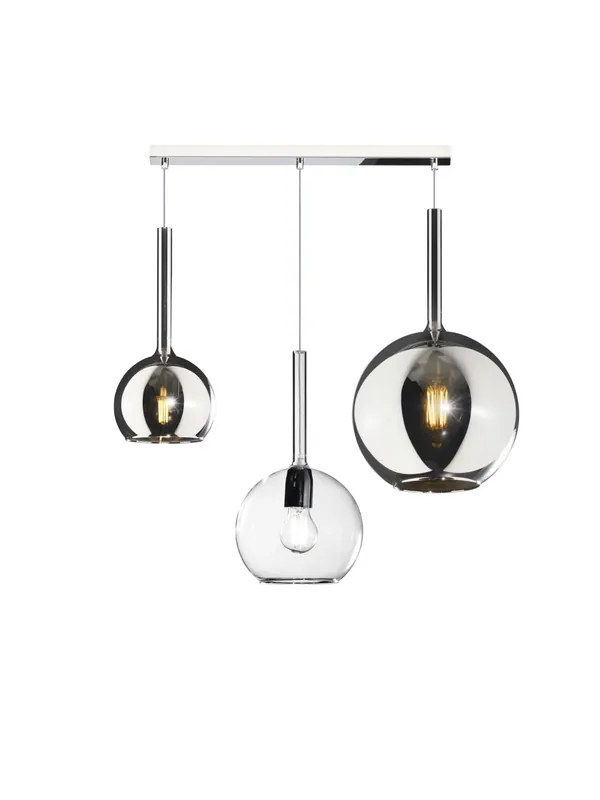 Economico Lampadario sospensione moderno cucina soggiorno 3 luci soffiato tpl 0085