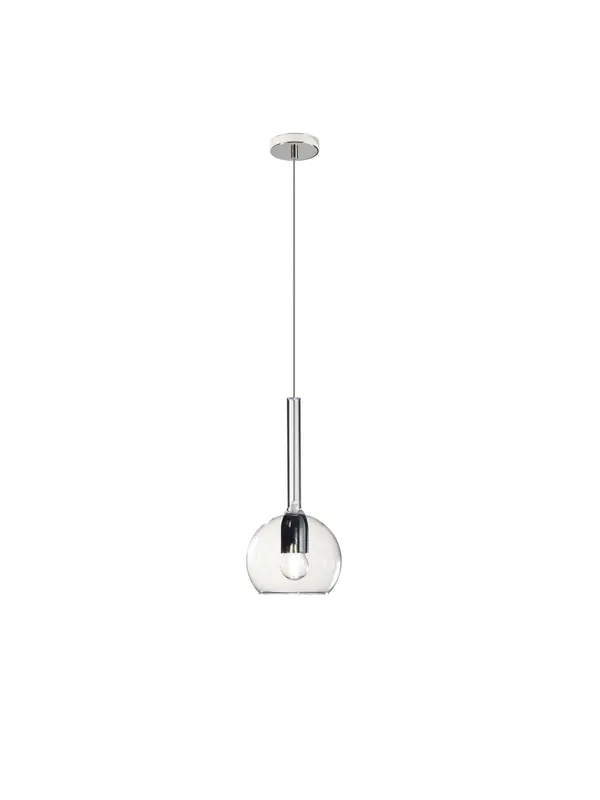 Economico Lampadario sospensione d.15cm moderno cucina penisola 1 luce trasparente tpl 0083