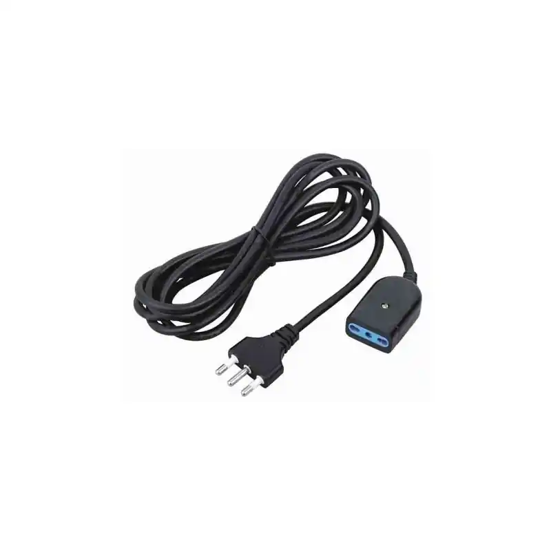 faeg 21165 cavo 5 metri 3 x 1 con spina 2 p+t 16a e presa bipasso 2p+t 10a 16a nero fg 21165 Consegna Rapida