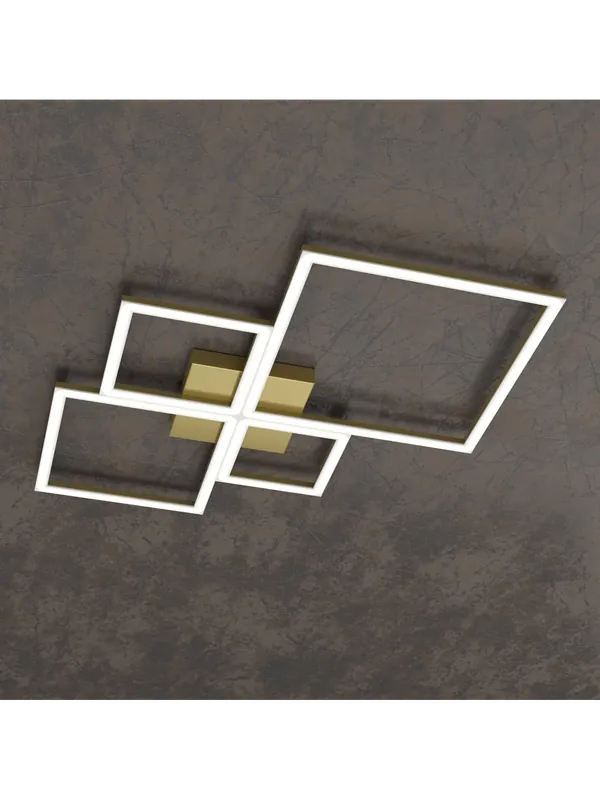 Nuovo Arrivo Plafoniera moderna grande a led per soggiorno camera design oro tpl 0073