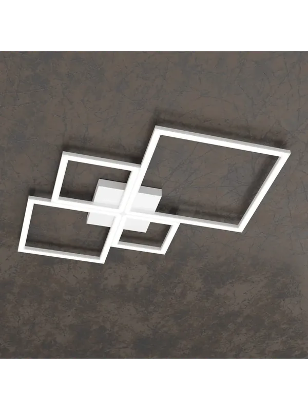 Promozione Esclusiva Plafoniera moderna grande a led per soggiorno camera design bianco tpl 0071
