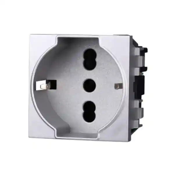 Presa Schuko griggia Compatibile con BTicino® Living™ 2P+T 16A Ettroit - LG2102 Promozione Esclusiva