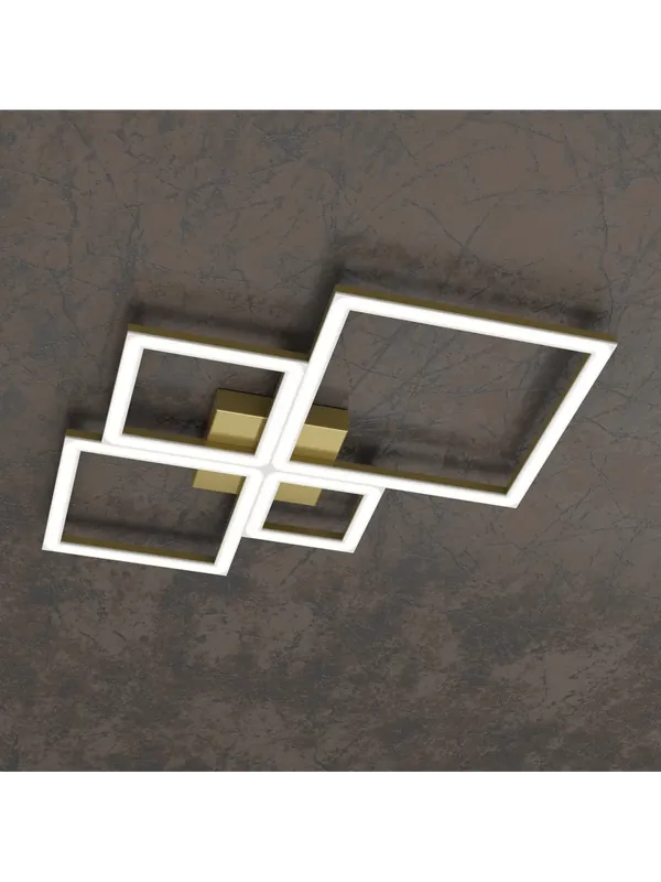 Sconto Plafoniera moderna a led per soggiorno camera design oro tpl 0070