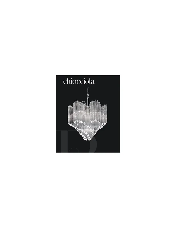 Novaresi Chiocciola/40 Lampadario in vetro Di Tendenza