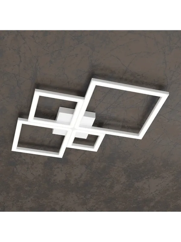Promozione Esclusiva Plafoniera moderna a led per soggiorno camera design bianco tpl 0068