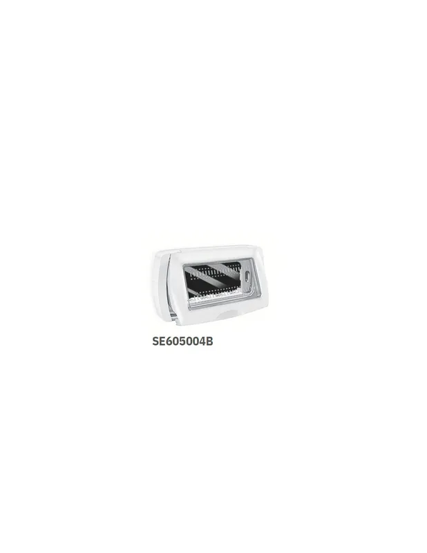 Placca autoportante 4 moduli con portello IP55 Bianco Matix Ultime Pezzi